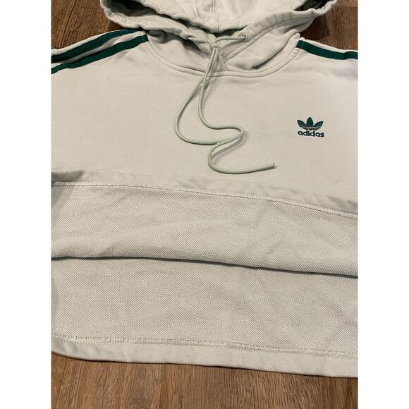Adidas Women’s Mint Green Cropped Hoodie Size Small - Picture 5 of 11